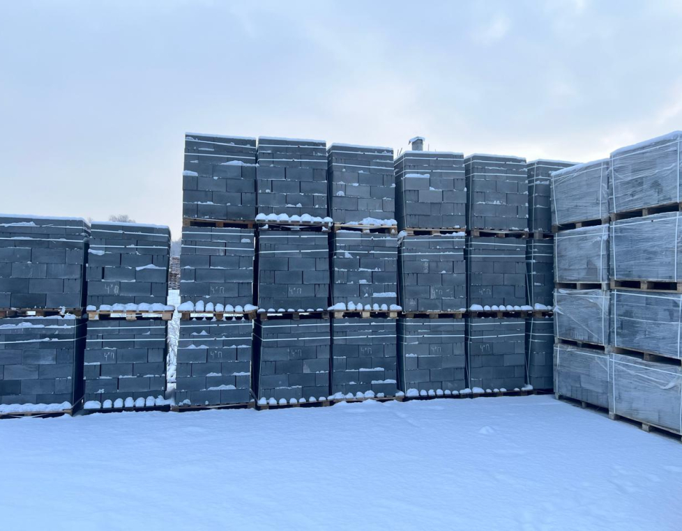 Пескоцементный блок 390х190х188 2-х пустотный стеновой